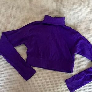 Purple cheer turtleneck undershirt